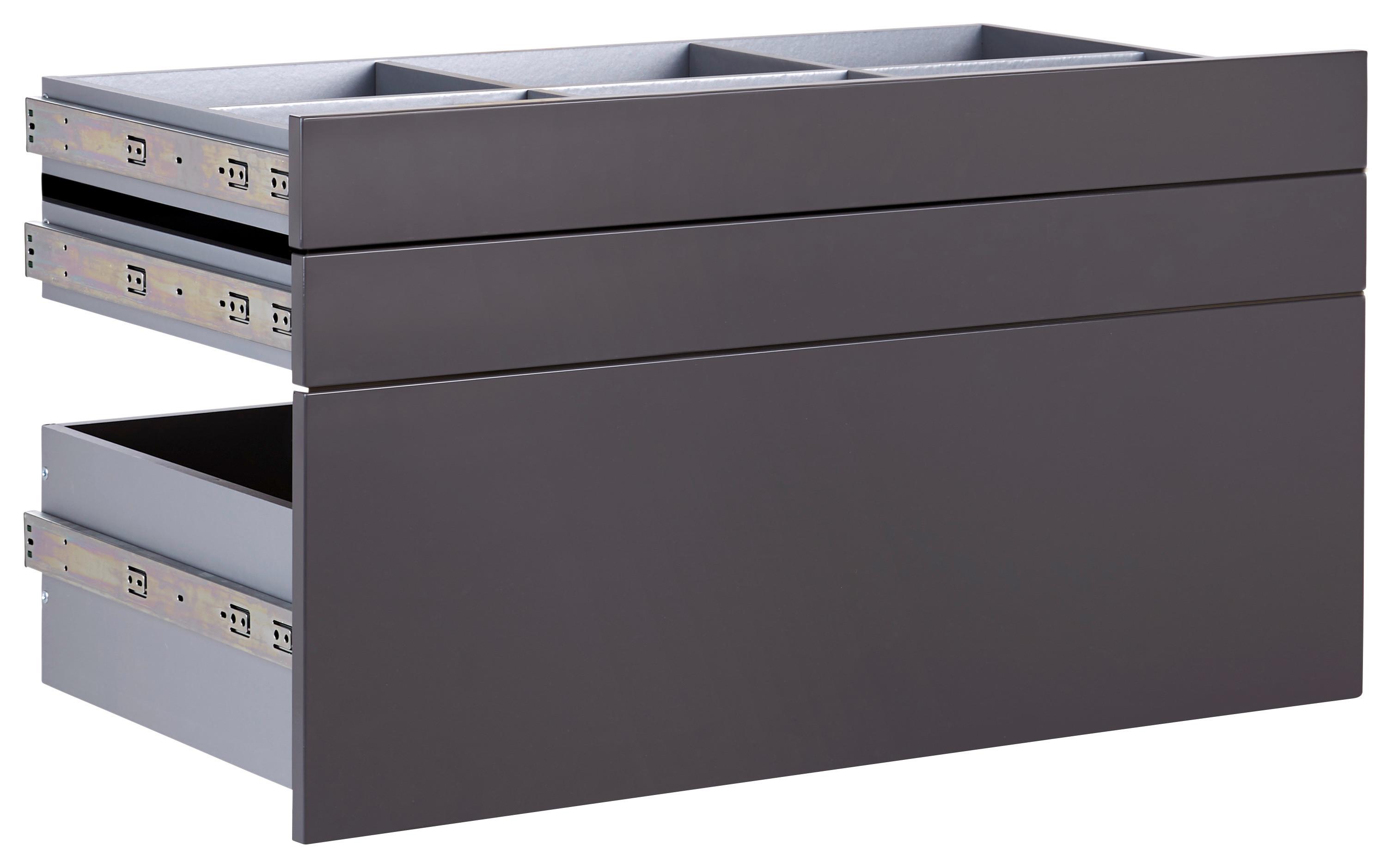 LÅDSET UNIT -BASED- - antracit, Modern, trämaterial (91/50,3/47cm) - Based