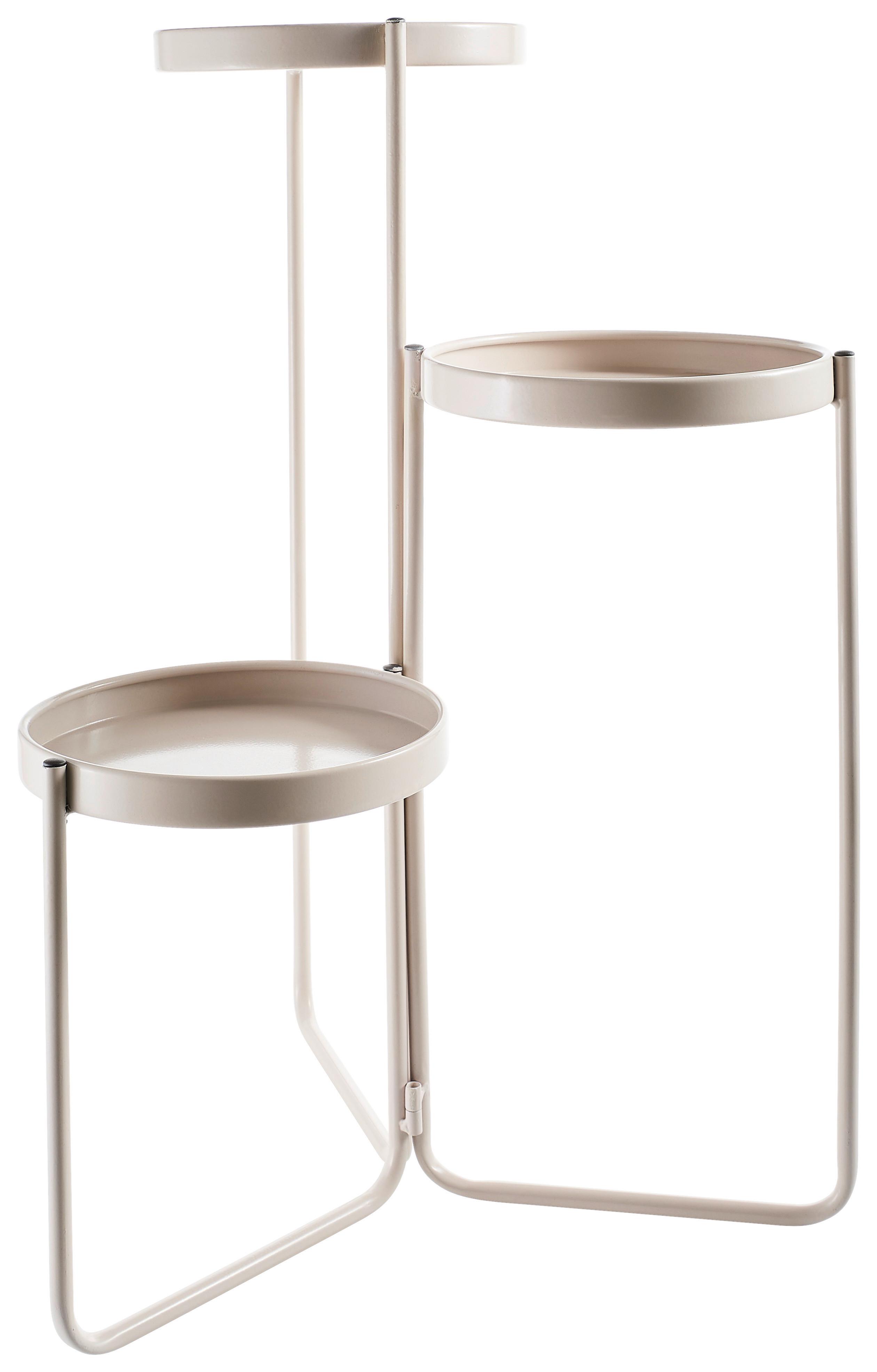STOLIK NA KWIATY US1-25005 - szary, Basics, metal (42/59cm)