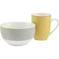 Kaffeebecher Sahara in Gelb aus Porzellan - Gelb/Orange, LIFESTYLE, Keramik (8/10,3cm) - MÖMAX modern living