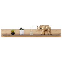 Zidna Polica Tonale - siva/boje hrasta, Moderno, drvni materijal (147/19/21,6cm) - Modern Living