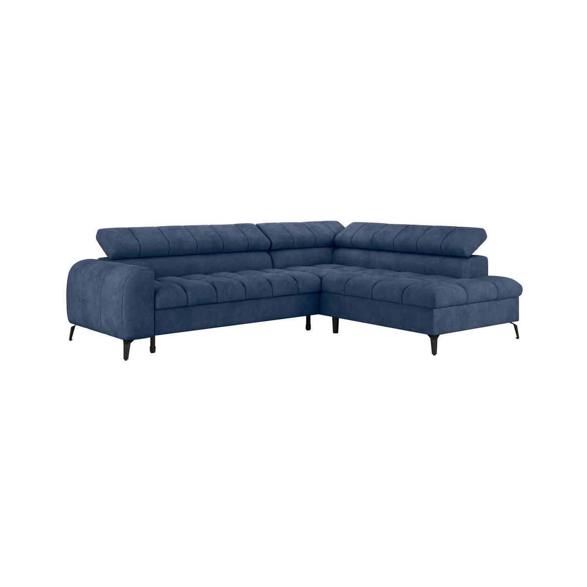 Kutna Garnitura Volf - plava/crna, Trend, tekstil/metal (261/203cm)