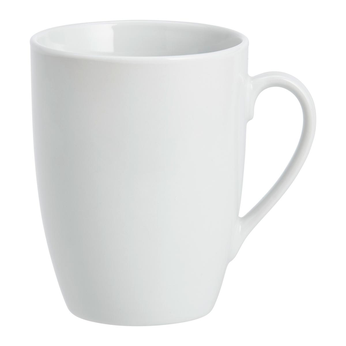 Kaffeebecher Katarina Weiß - Weiß, KONVENTIONELL, Keramik (7,9/10,1cm) - Based