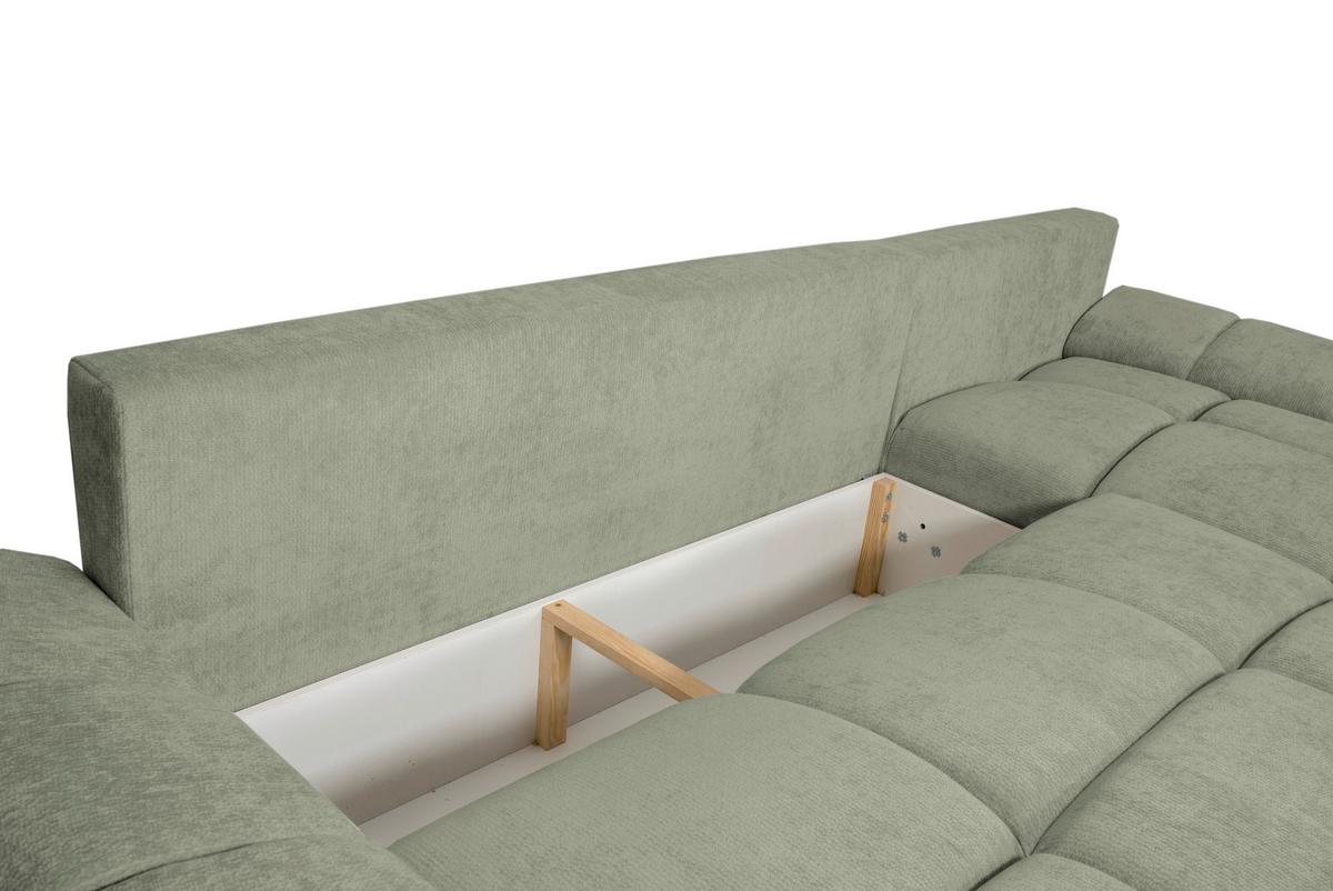 Coltar BONN - verde mentă, Modern, textil (296/89/182cm) - Modern Living