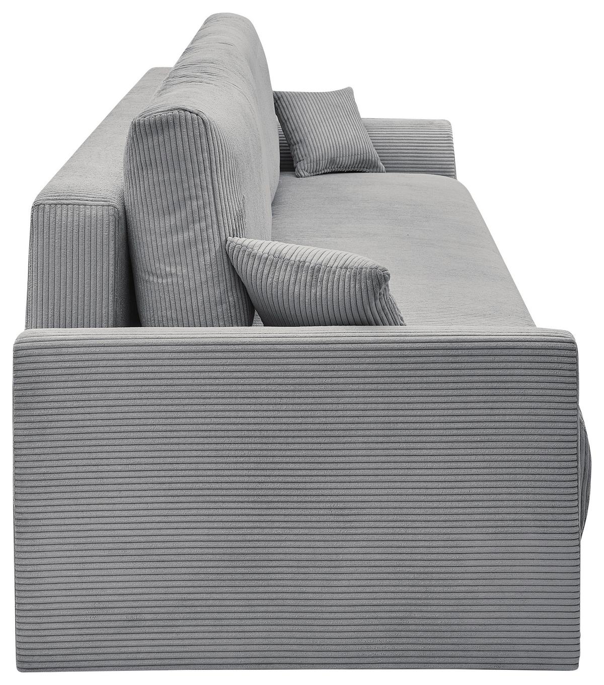 Canapea extensibila KIM - gri, Modern, lemn (234/90/103cm) - Modern Living