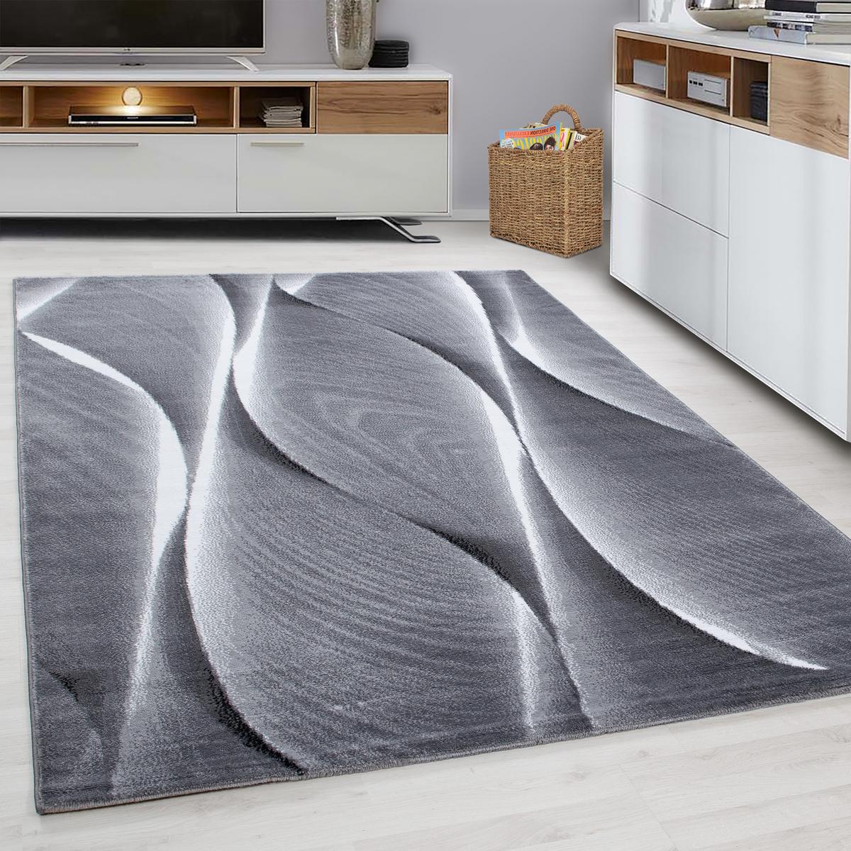 Webteppich Parma Schwarz ca. 200x290cm - Schwarz, KONVENTIONELL, Textil (200/290cm) - Novel