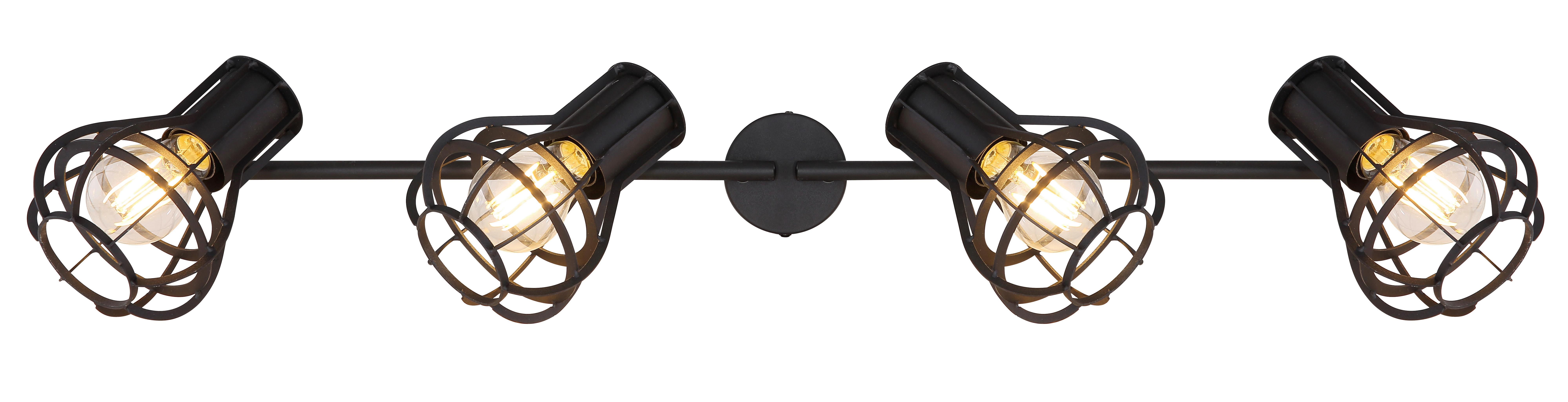 Strahler Clastra max. 40 Watt - Schwarz, Modern, Metall (70/13/22,5cm)