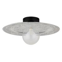 Stropna Svjetiljka Srebrna Boja - srebrne boje/prozirno, Konvencionalno, staklo/metal (33/15cm) - Globo