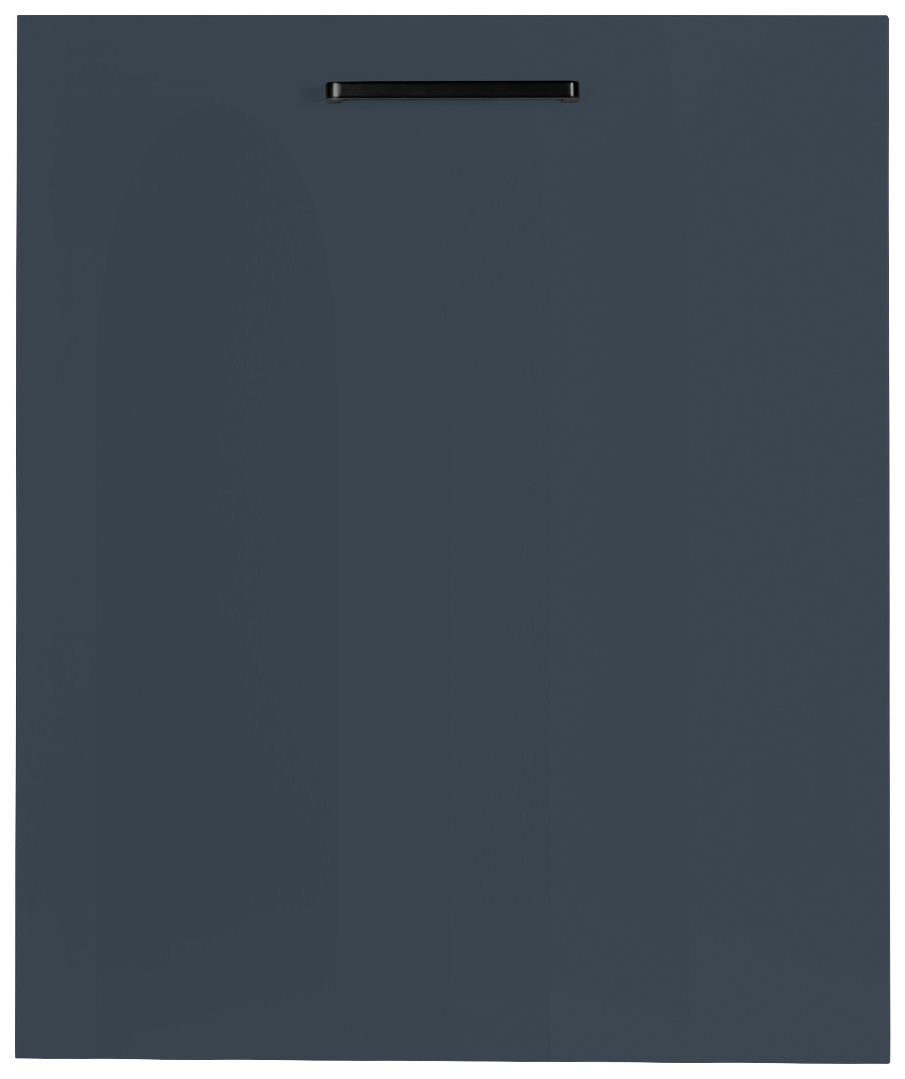 Geschirrspülerfront Easytouch Blau - Blau/Schwarz, MODERN, Holzwerkstoff/Metall (60/72/1,9cm) - Nobilia