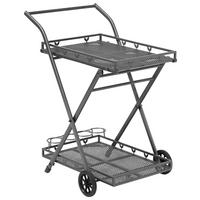 GARTEN-SERVIERWAGEN TOULOUSE - Grau, Basics, Metall (69/54/87cm) - Gardenson