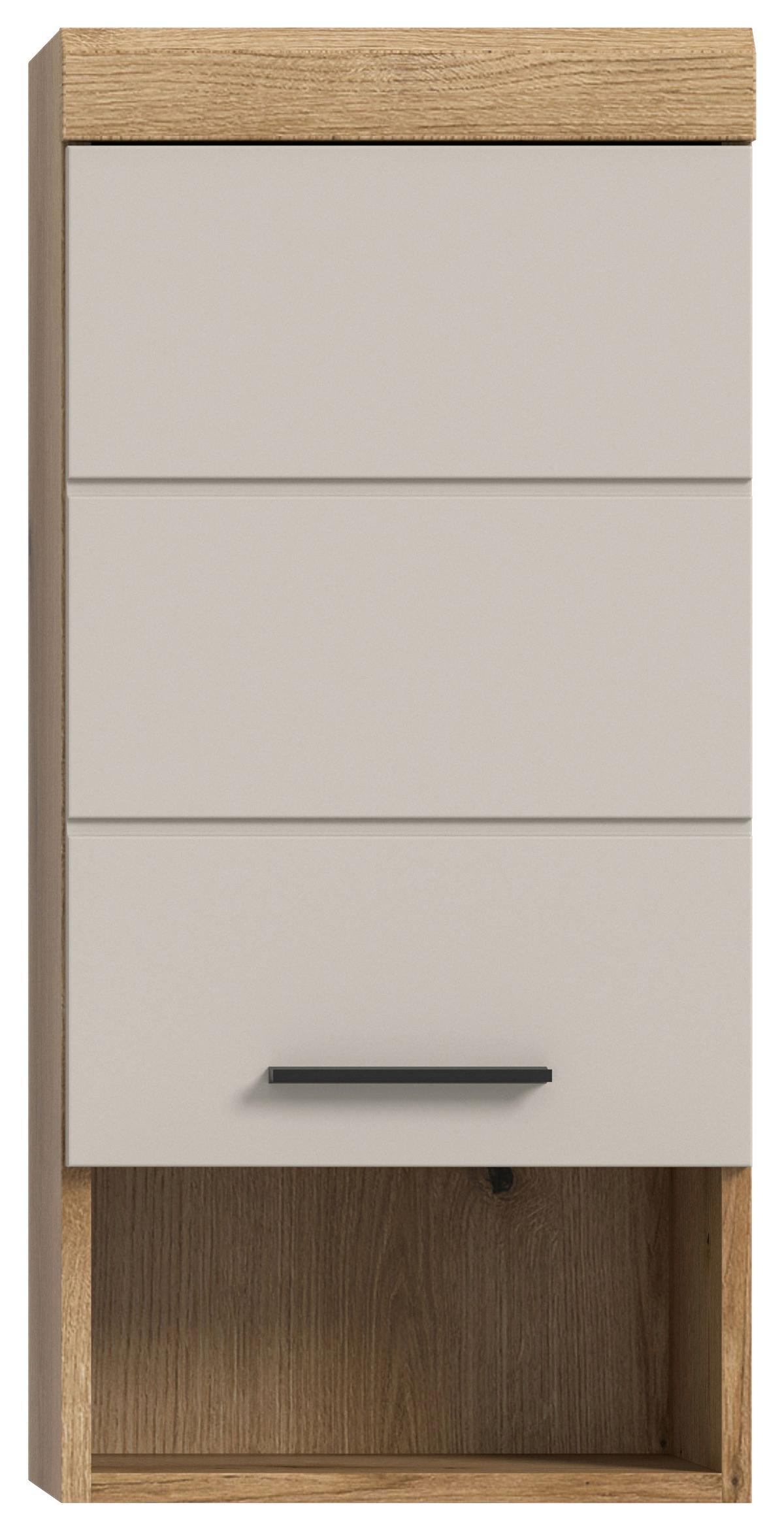 Hängeschrank Scout ca. 37x79 cm Kaschmir - Kaschmir/Schwarz, MODERN, Holzwerkstoff/Kunststoff (37/79/24cm) - MID.YOU