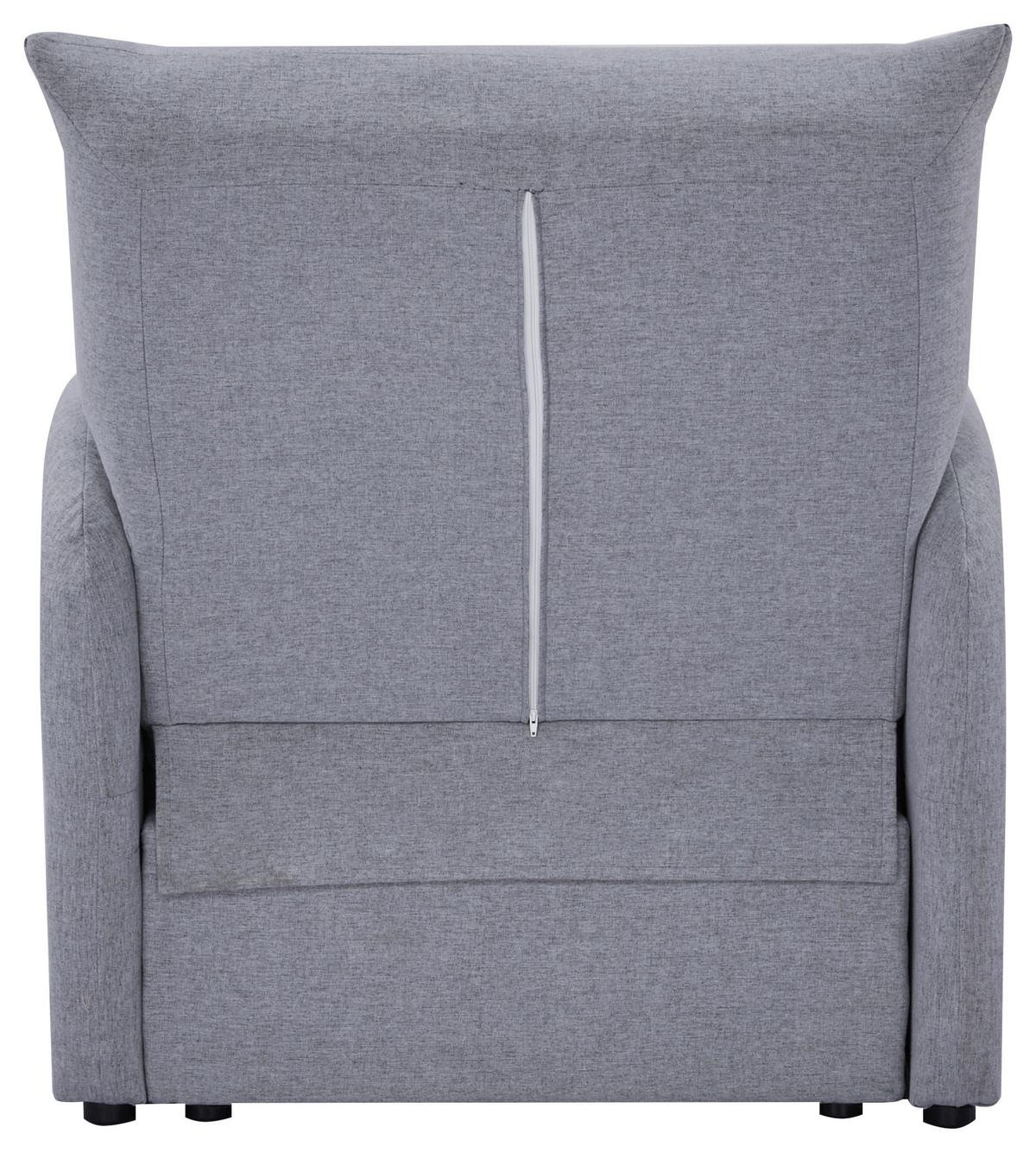 Fotelja Na Razvlačenje Celine - siva/crna, Moderno, drvo/tekstil (84/97/102cm) - Mömax