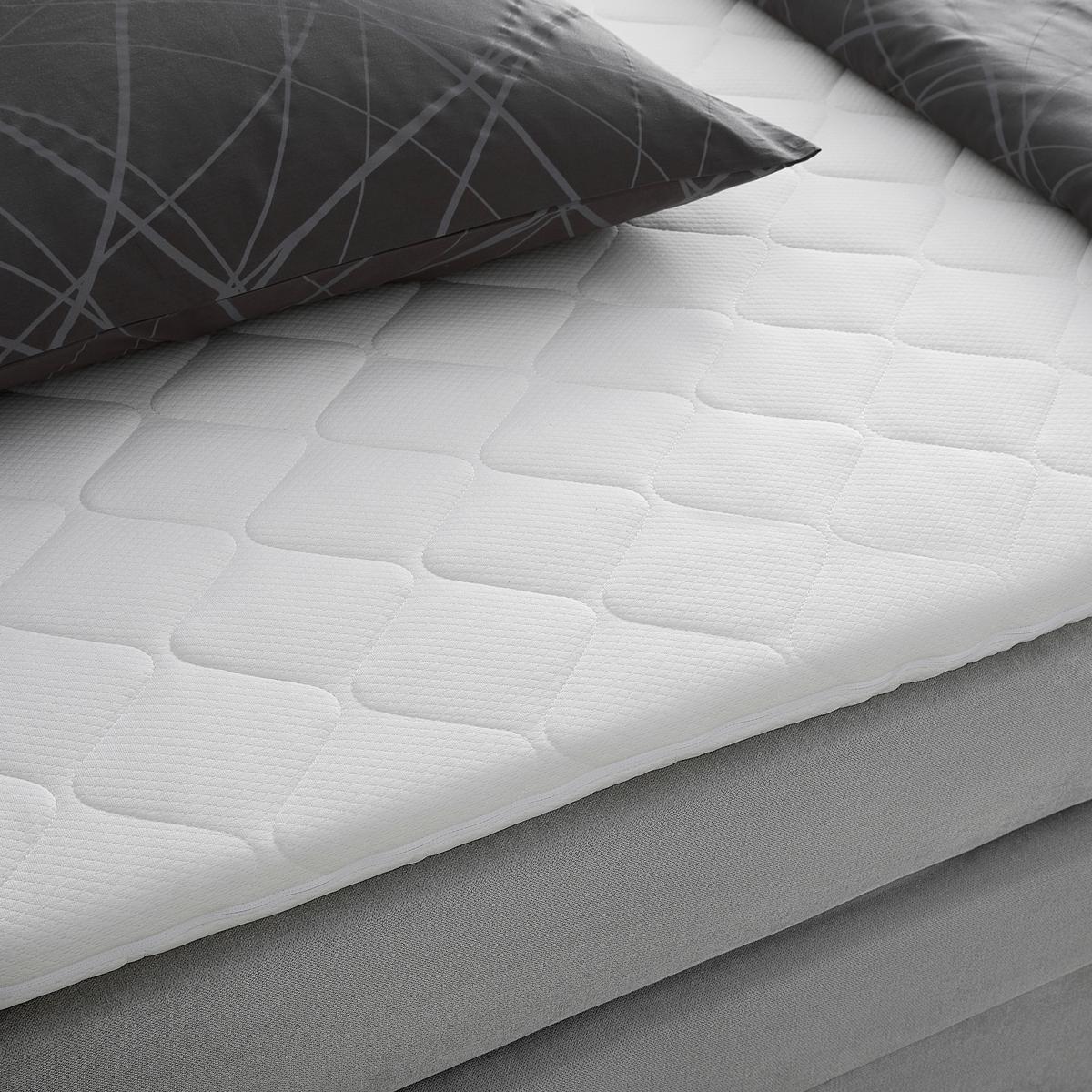 Boxspring Krevet Miami - siva, Konvencionalno, drvni materijal/tekstil (120/200cm) - Modern Living