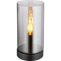 Tischleuchte 21002T max. 25 Watt - Schwarz, Basics, Glas/Metall (11/22,5cm) - Globo