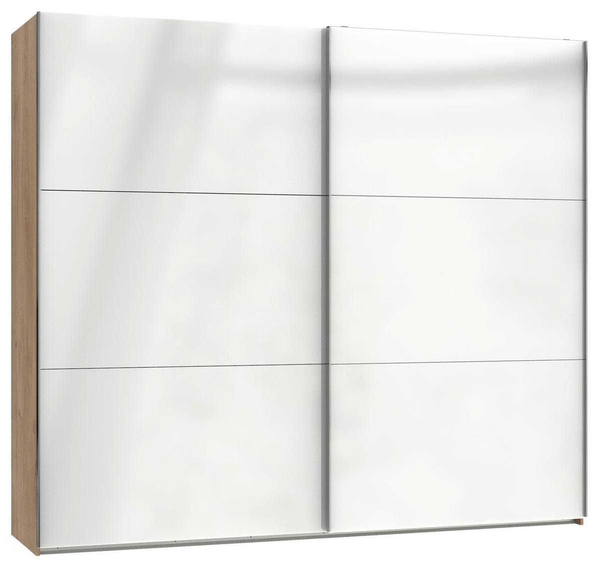 Ormar S Kliznim Vratima Level 36c - bijela/boje hrasta, Moderno, drvni materijal (250/216/65cm) - Modern Living