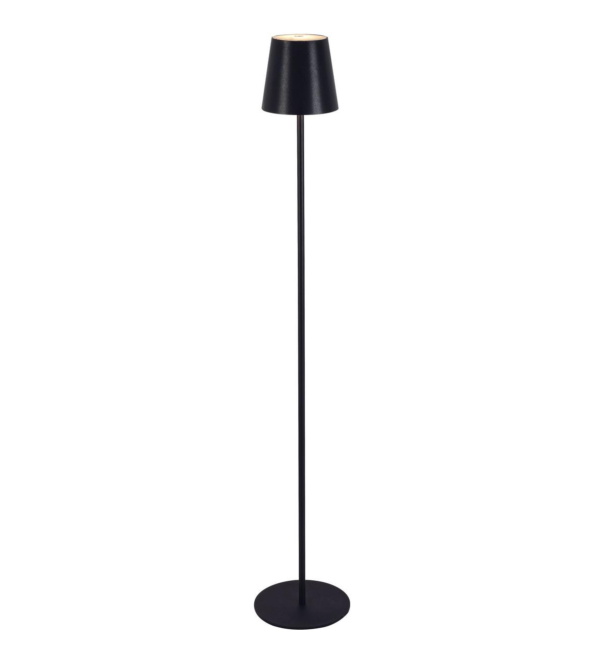 AKUMULATOROWA LAMPA STOJĄCA FORT LAUDERDALE *SBN* - czarny, Konventionell, tworzywo sztuczne/metal (22/130cm) - Novel