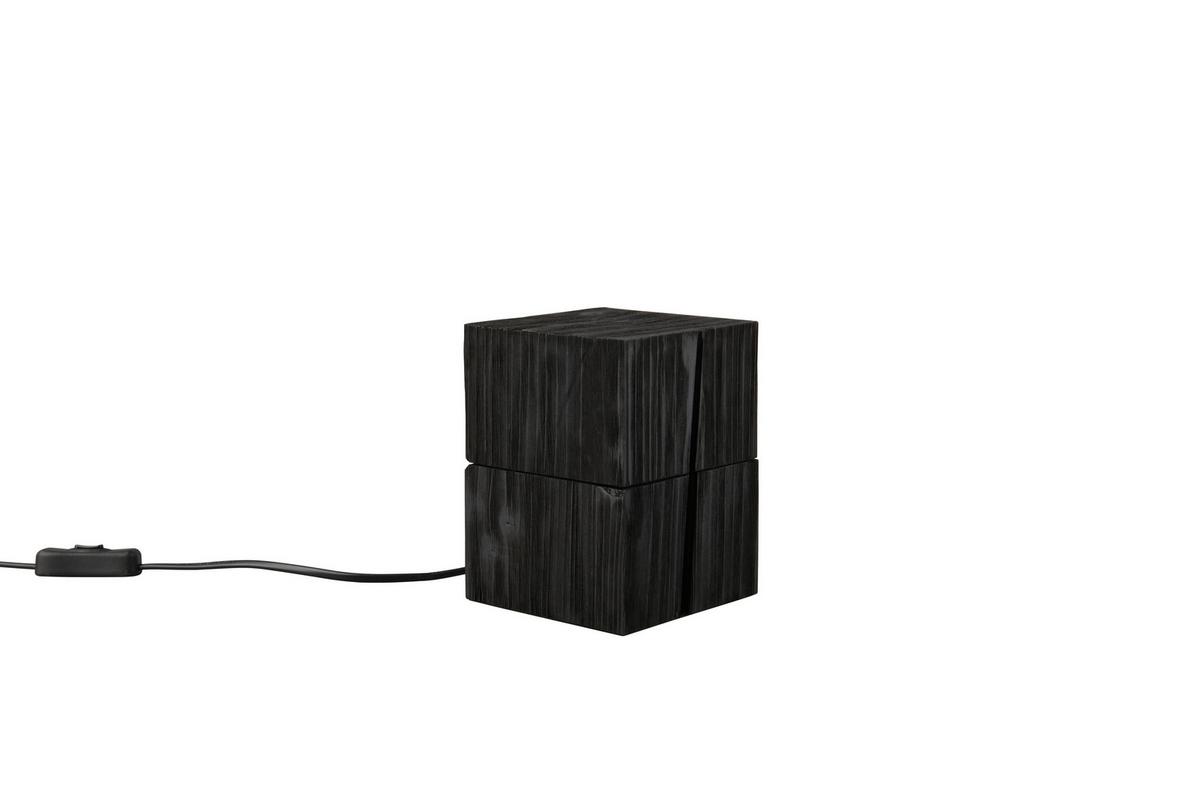 Tischleuchte Treasure in Schwarz max. 2 Watt - Schwarz, Trend, Holz (12/12/16cm) - Trio Leuchten