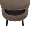 FAUTEUIL BIANCA - couleur naturelle/marron, MODERN, textile/bois (111/69/152cm) - Bessagi Home