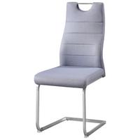 Stolica New York S - siva/boje oplemenjenog čelika, Konvencionalno, metal/tekstil (58/101/44cm) - Modern Living