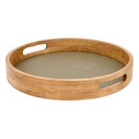 Tavă Decorativă Bomie M Cca. 38 Cm - kaki/culoare natur, Basics, lemn (38/5cm)