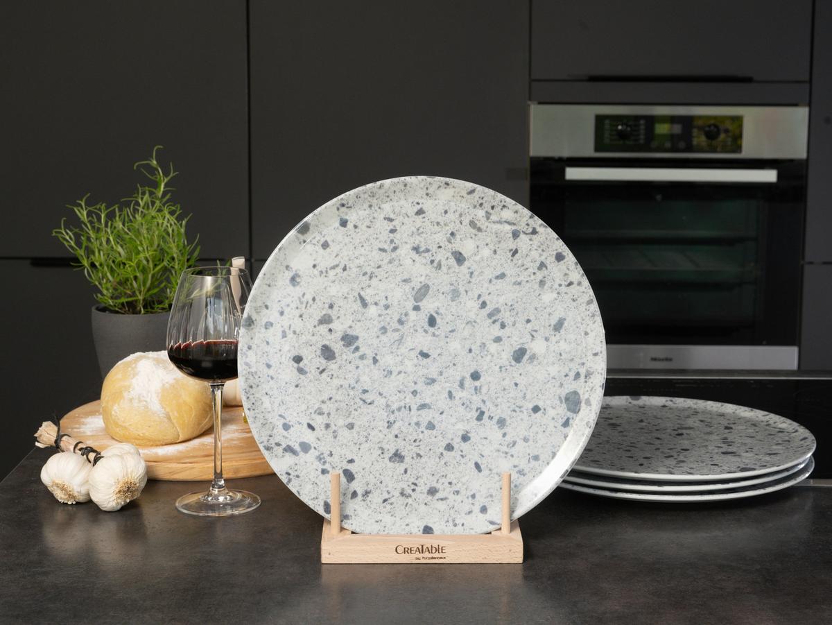 Set Krožnikov Za Pico Stone Florenz, 4-Delni - siva, Basics, keramika (33cm) - Creatable