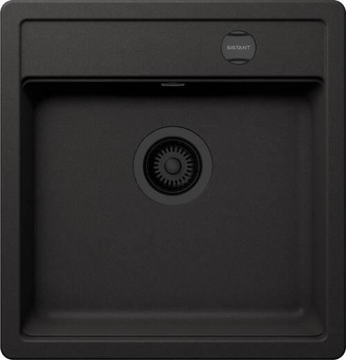 Spüle Lagos 100S in Schwarz - Schwarz, MODERN, Stein (49/51cm) - Sistant