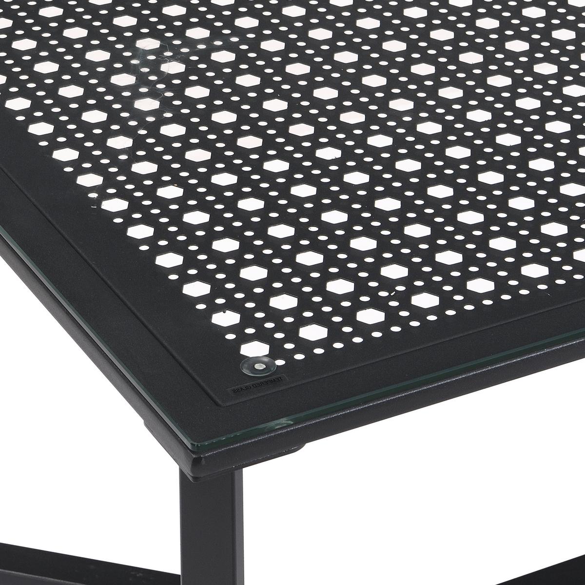 Couchtisch Wl7.323 - Schwarz, Design, Glas/Metall (100/50/42cm) - MID.YOU