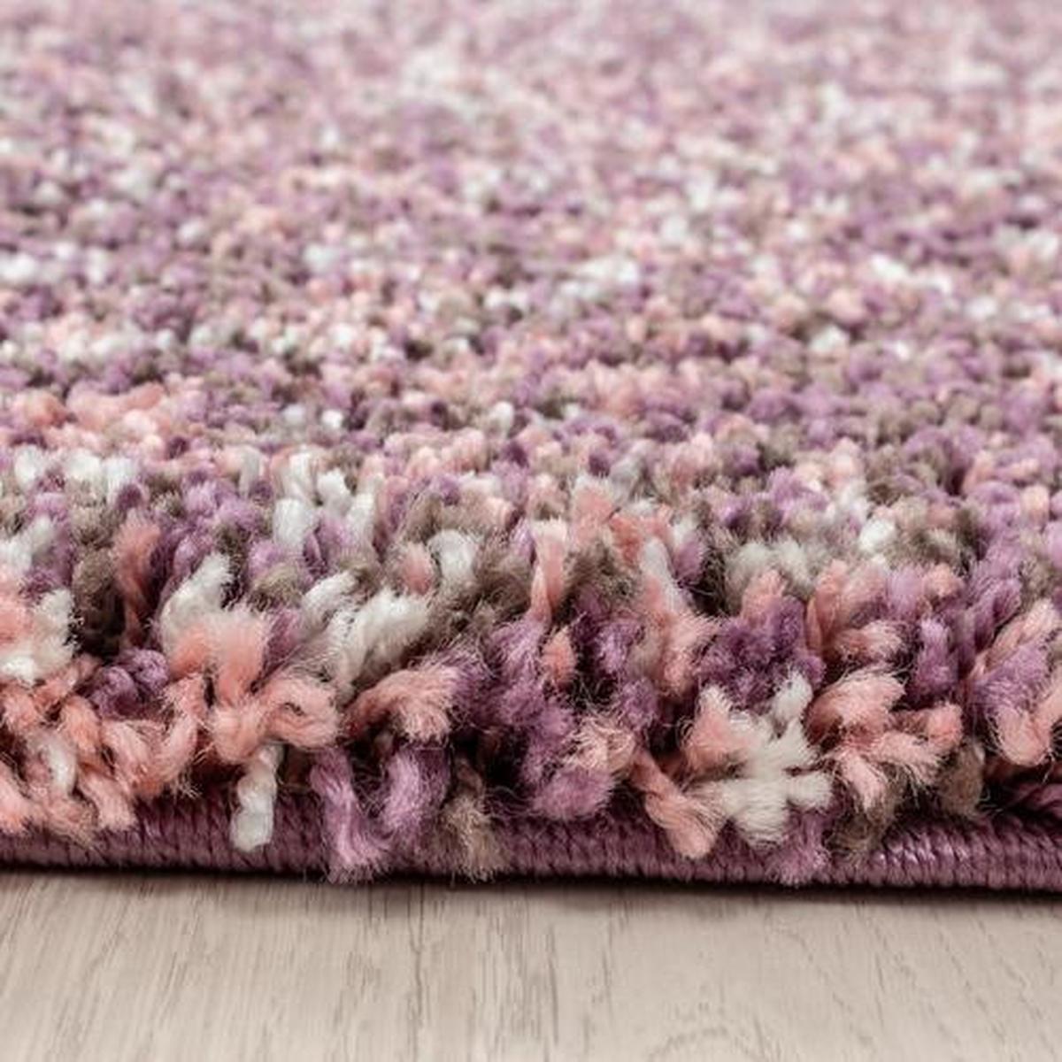 Shaggy Enjoy Pink ca. 80x250cm - Pink, KONVENTIONELL, Textil (80/250cm) - Novel