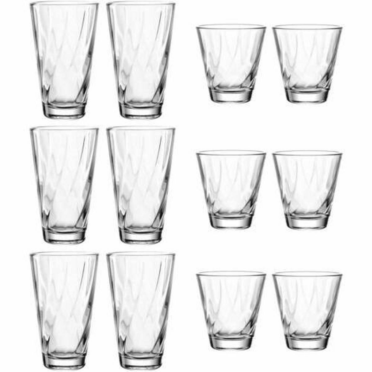 KOMPLET SZKŁA STOŁOWEGO 023592 - przejrzysty, Lifestyle, szkło (26,2/16,5/17,5cm) - Leonardo