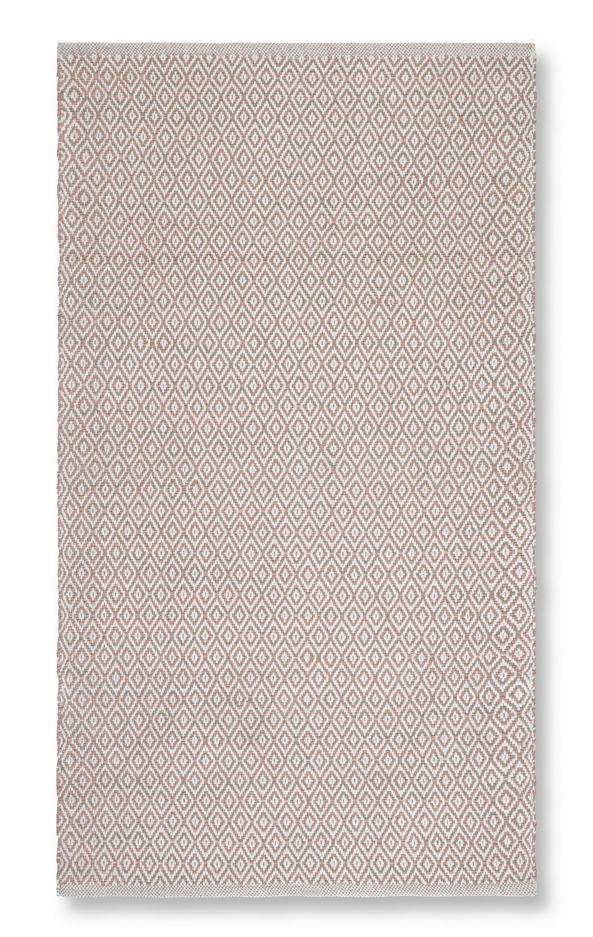 Handwebeteppich Carola 1 in Rosa ca. 60x120cm - Rosa, Basics, Textil (60/120cm) - Modern Living