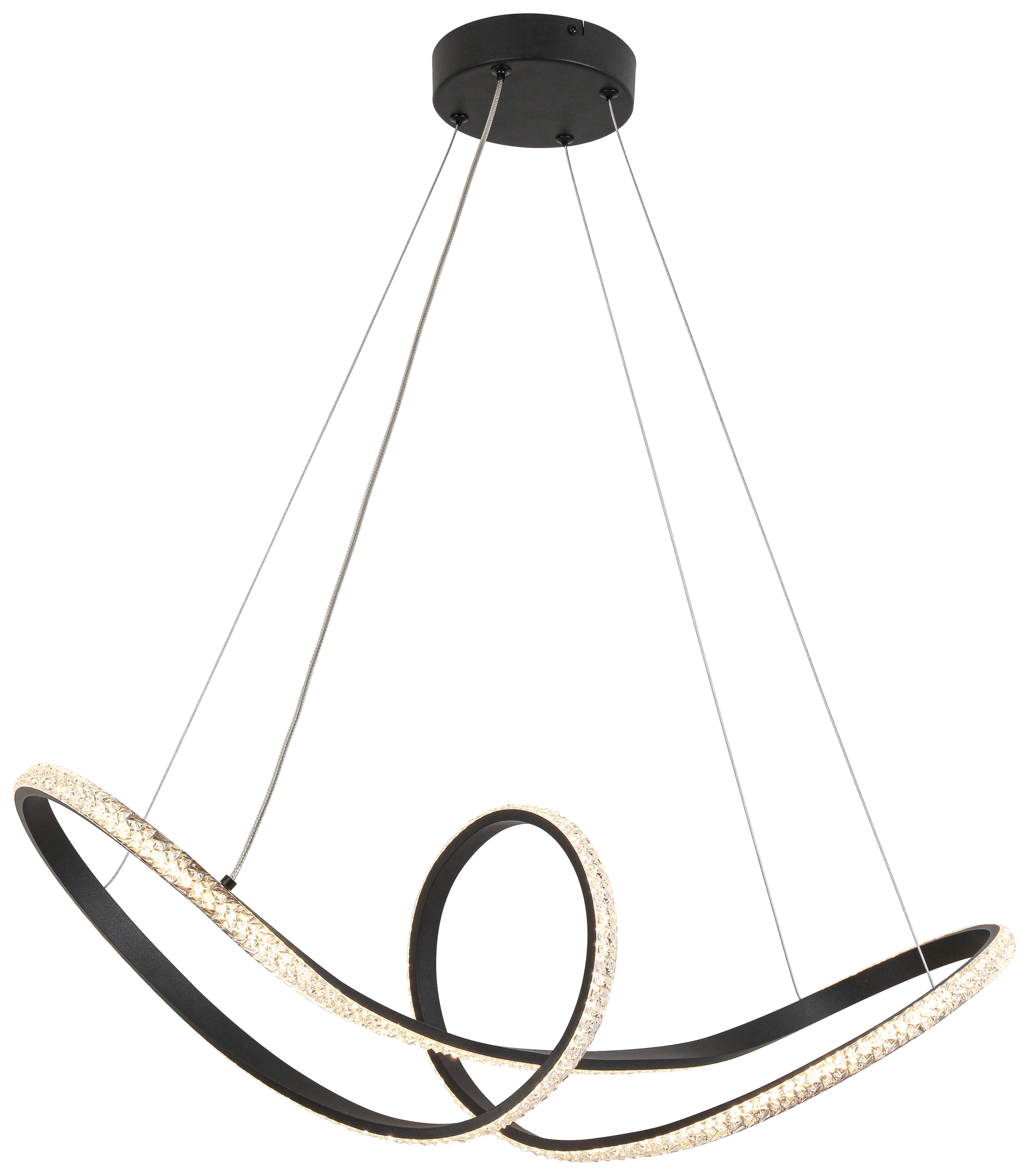 LED-HÄNGLAMPA HIT - svart, Modern, metall/plast (74/22/120cm) - Mömax
