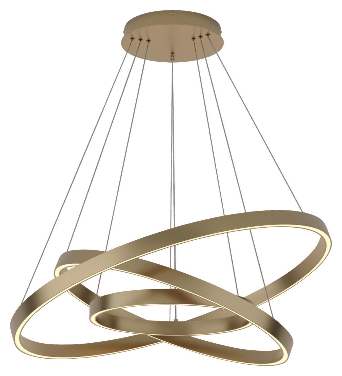 Pendelleuchte Rim Messingfarben max. 115 Watt - Messingfarben, Basics, Metall (80/100/80cm) - MAYTONI