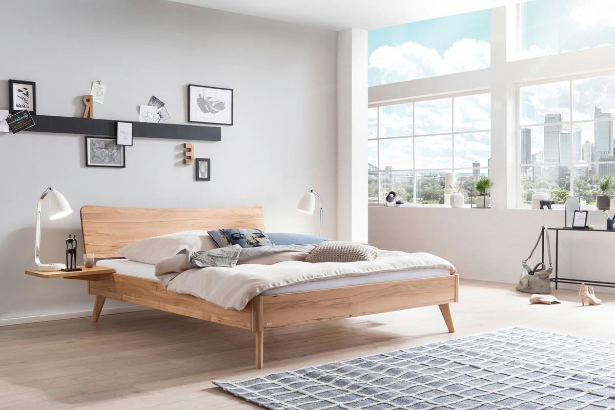 STOLIK NOCNY LOUNGE - kolor bukowy, Design, drewno (48/38/9cm) - Hasena