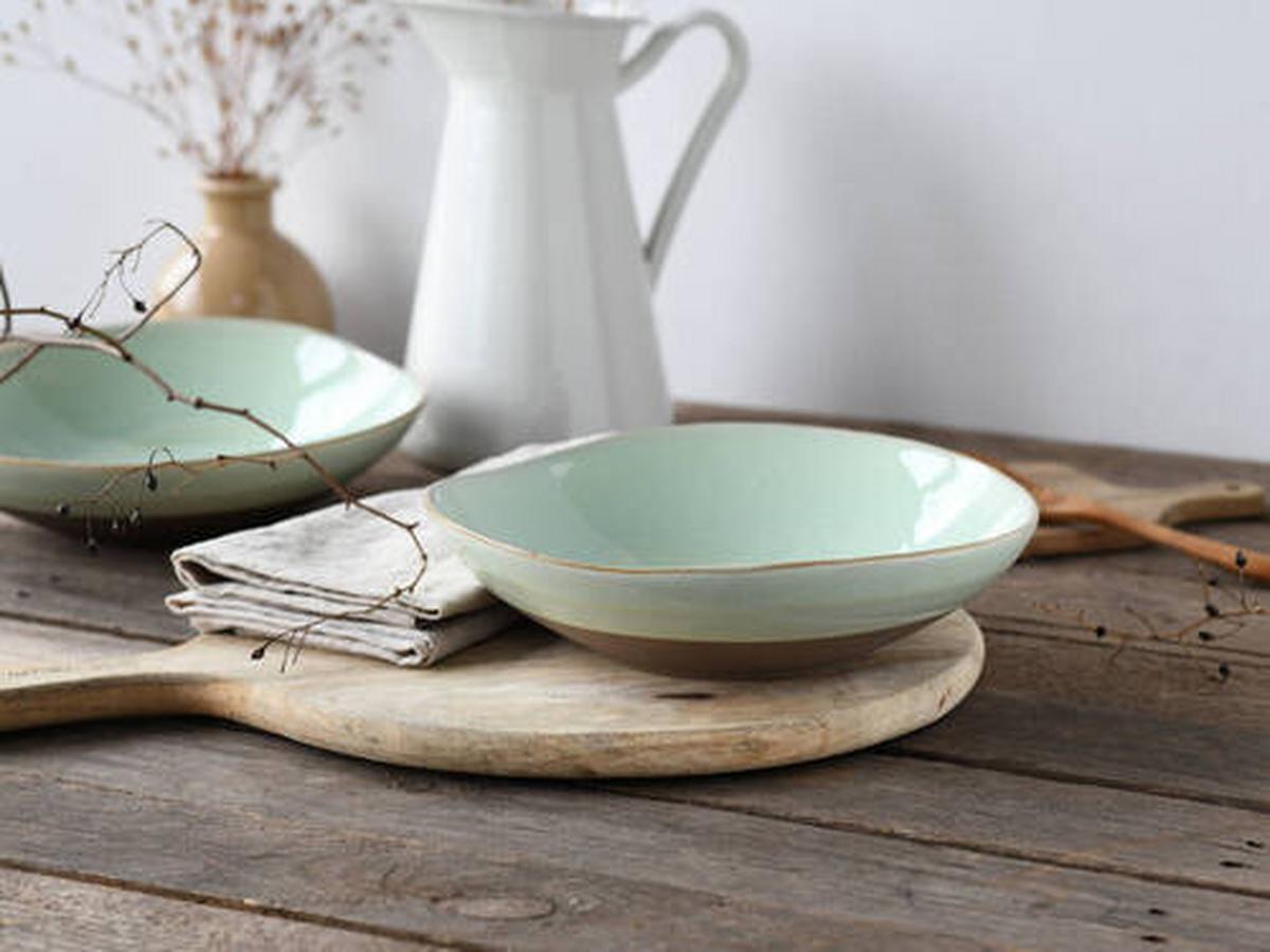 Set Posod Basalt, 2-Delni - žajbljevo zelena, Trend, keramika (22,5cm) - Creatable