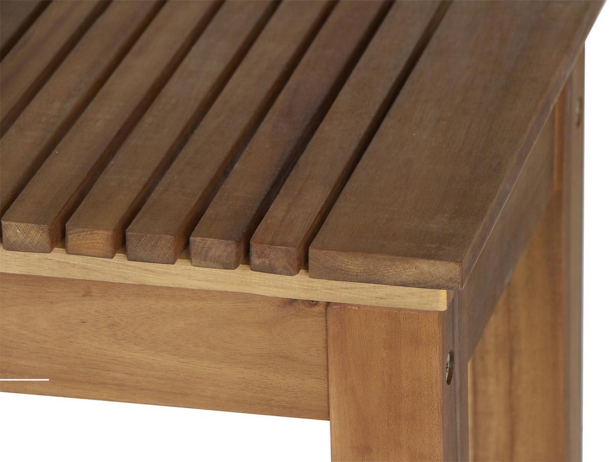 Gartenbank Echtholz 2-Sitzer Falun aus Akazienholz - Akaziefarben, KONVENTIONELL, Holz (120/45/33cm) - Siena Garden