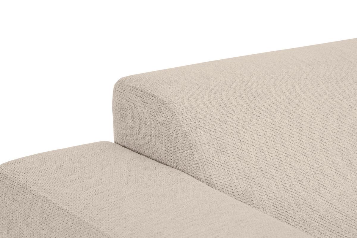 SOFA TRZYOSOBOWA OSLO_LZ - beżowy/czarny, Design, tkanina/drewno (218/77/93cm) - MID.YOU