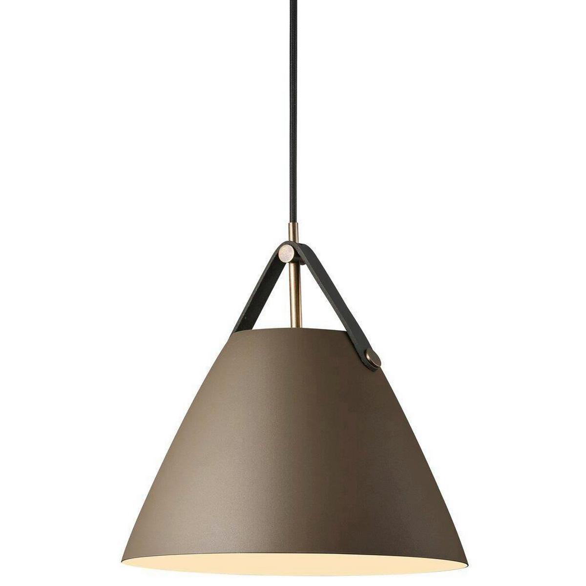 LAMPA WISZĄCA STRAP PELA 27 / JAPANDI - brązowy, Design, metal (27/27cm) - Nordlux