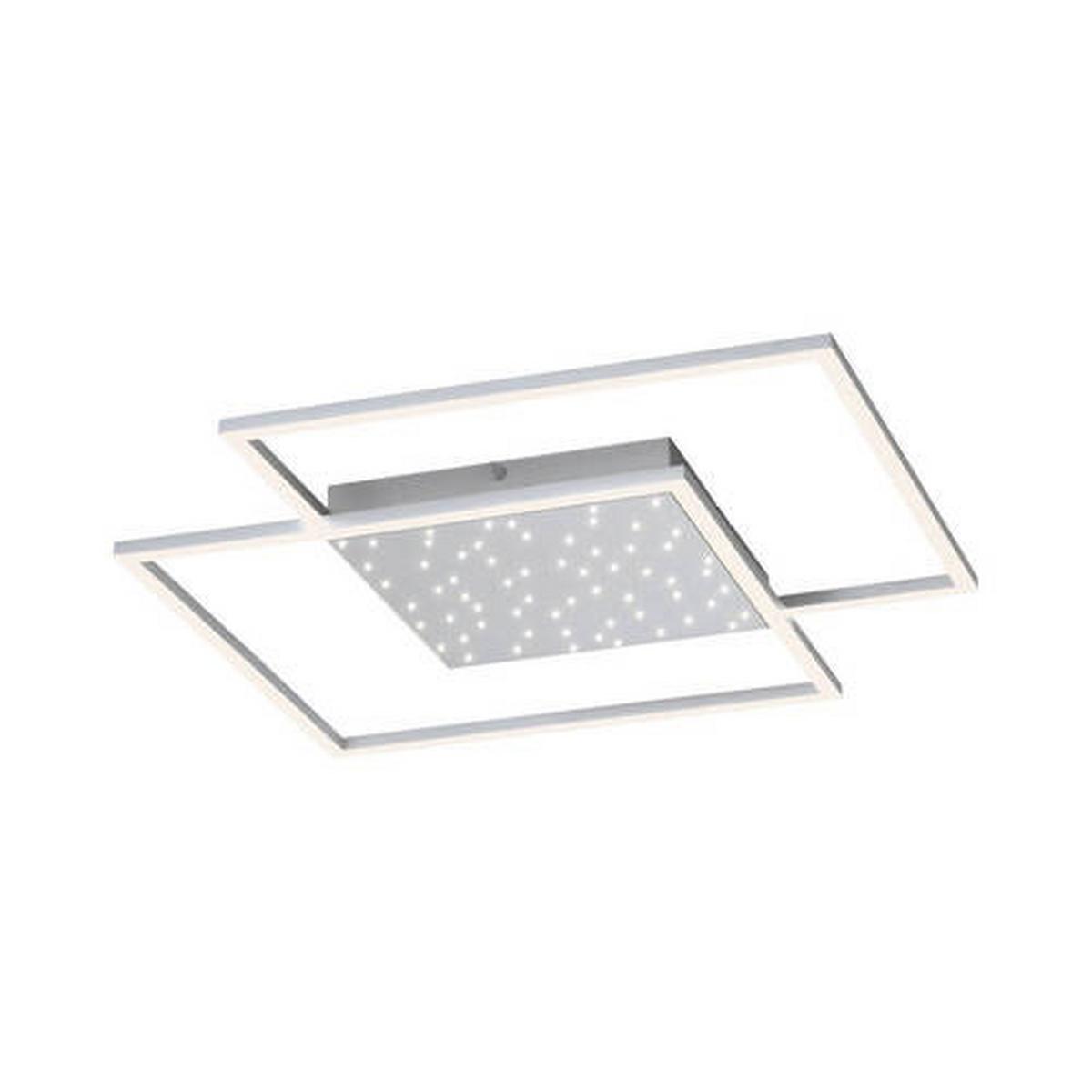 LED-Deckenleuchte Yuki in Grau max. 57 Watt - Grau, Design, Metall (67/67/5cm) - Paul Neuhaus