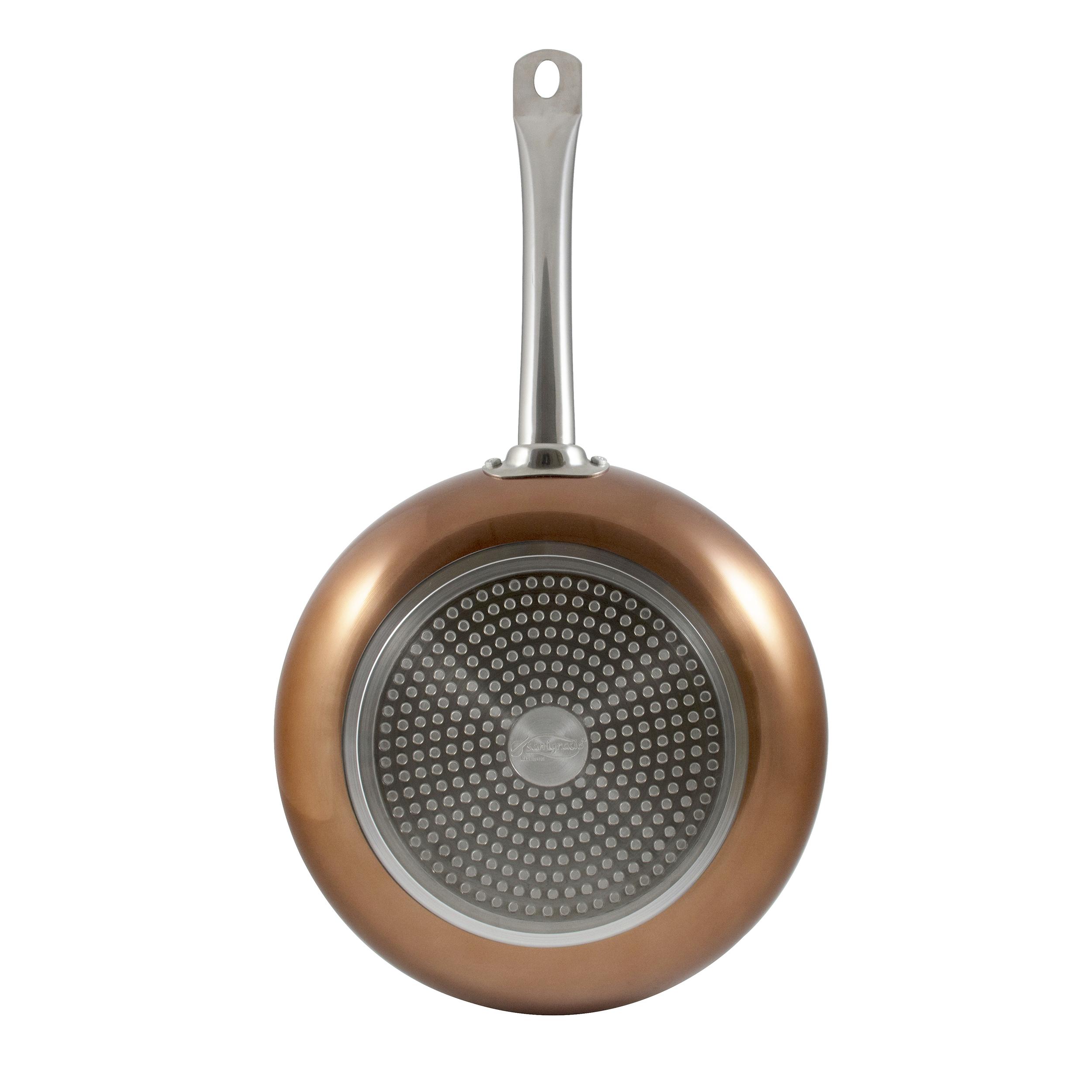 Pfannenset Optimum Plus, 3-teilig - Silberfarben/Kupferfarben, MODERN, Metall (18/22/26cm)