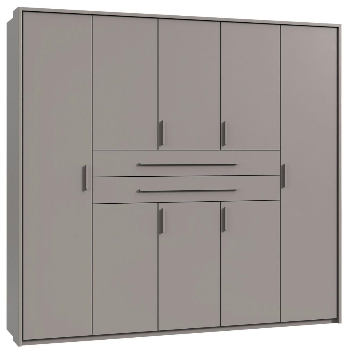 Ormar S Klasičnim Vratima Lumio - sivo-bež, Konvencionalno (225/208/65cm) - Modern Living