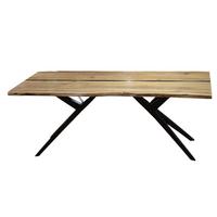 Esstisch Gregor Schwarz/Akaziefarben - Schwarz/Akaziefarben, Modern, Holz/Metall (175/76/90cm) - Mömax