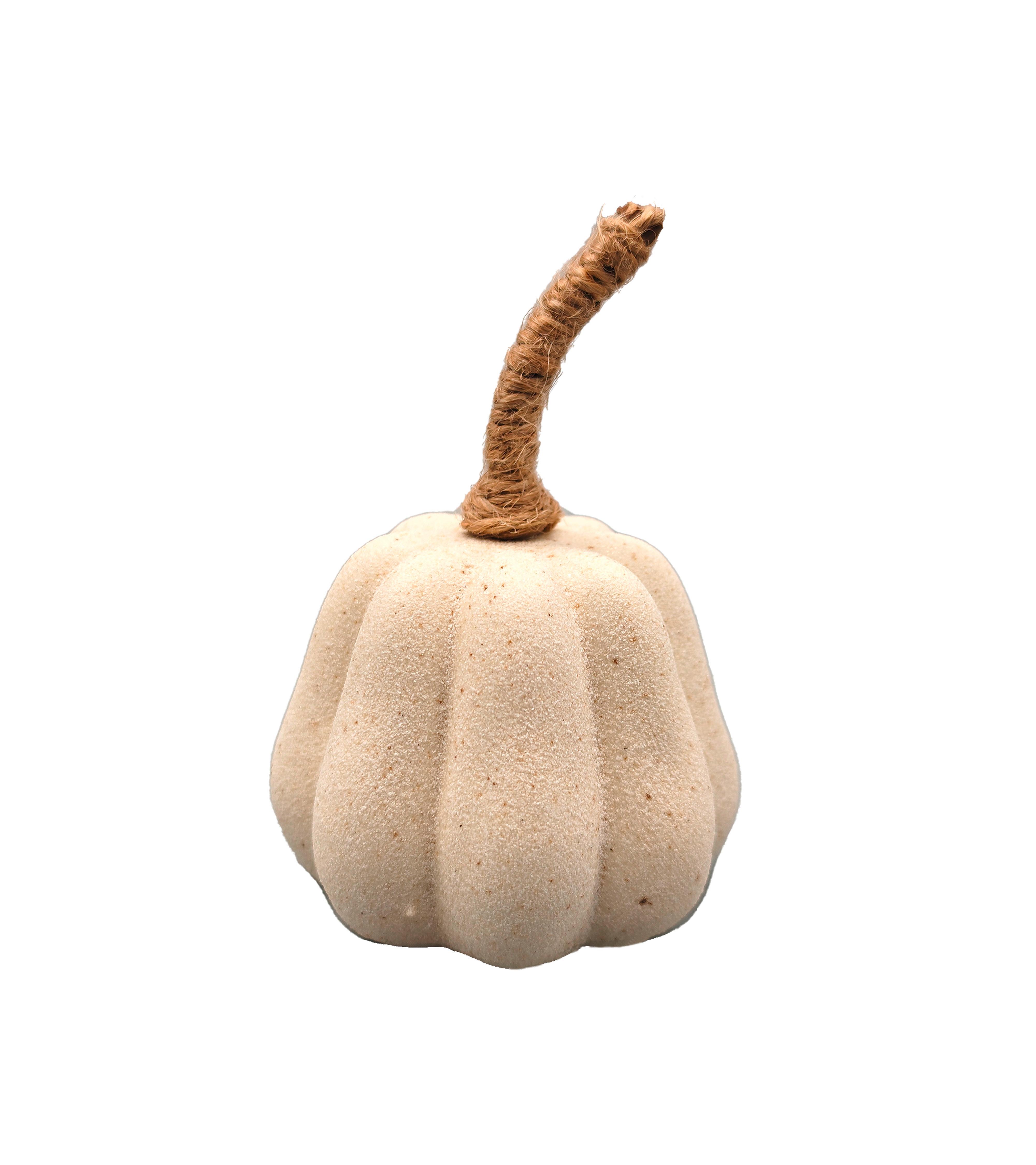Dekokürbis Cindy Beige - Beige, KONVENTIONELL, Keramik (6/8,5cm) - Mömax