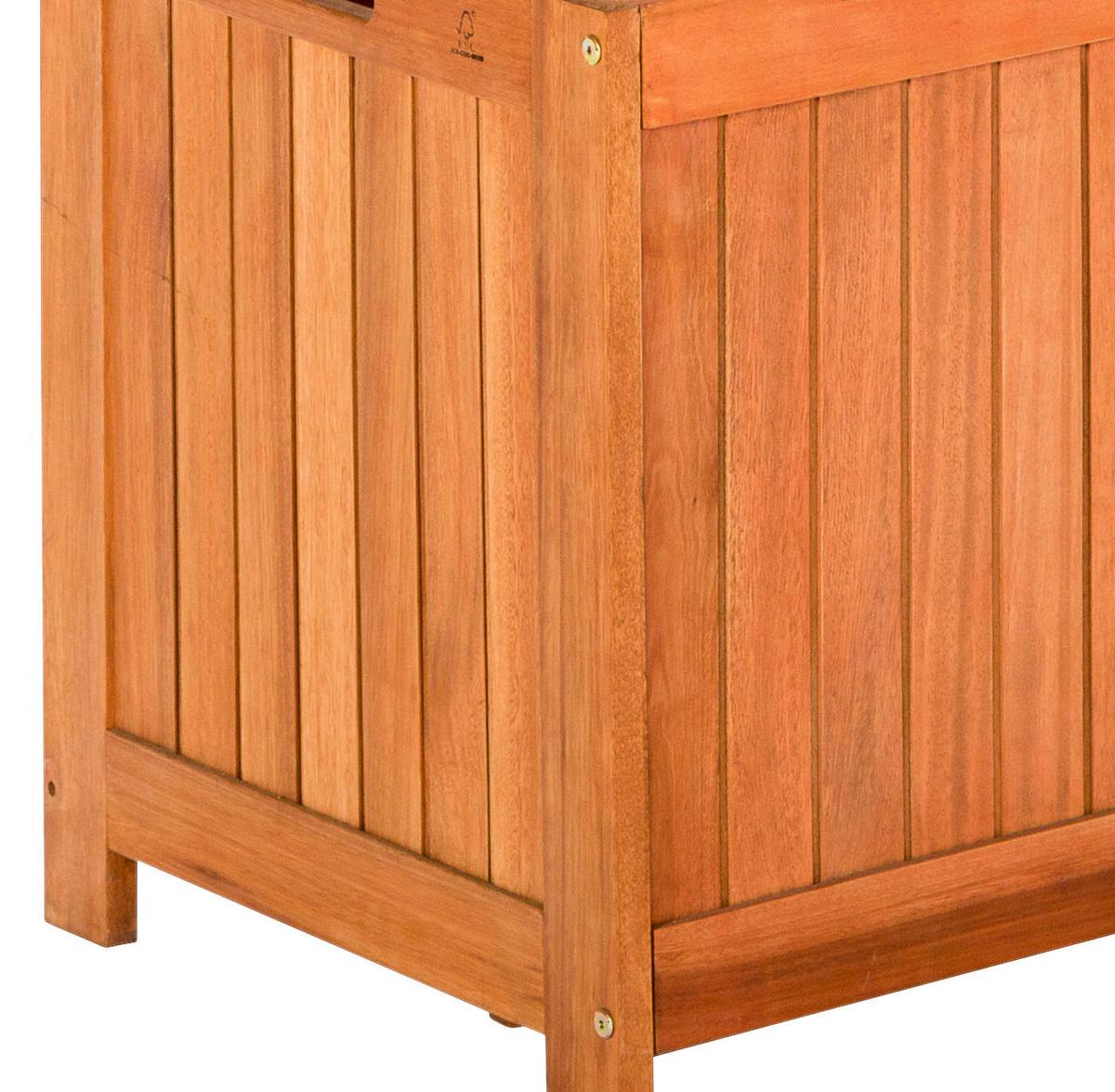 Kissenbox aus Eukalyptus, natur - Naturfarben, KONVENTIONELL, Holz (125/50/51cm) - Gardenson