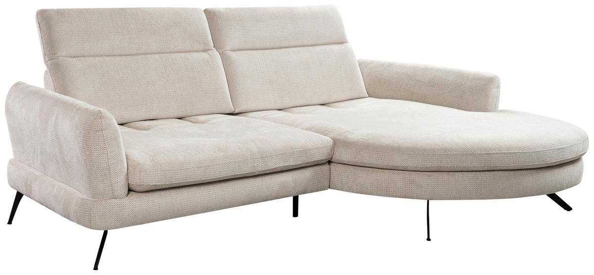 Kutna Garnitura Jasper - svijetlo siva/crna, Moderno, drvni materijal/tekstil (277/85-104/177-198cm) - Premium Living