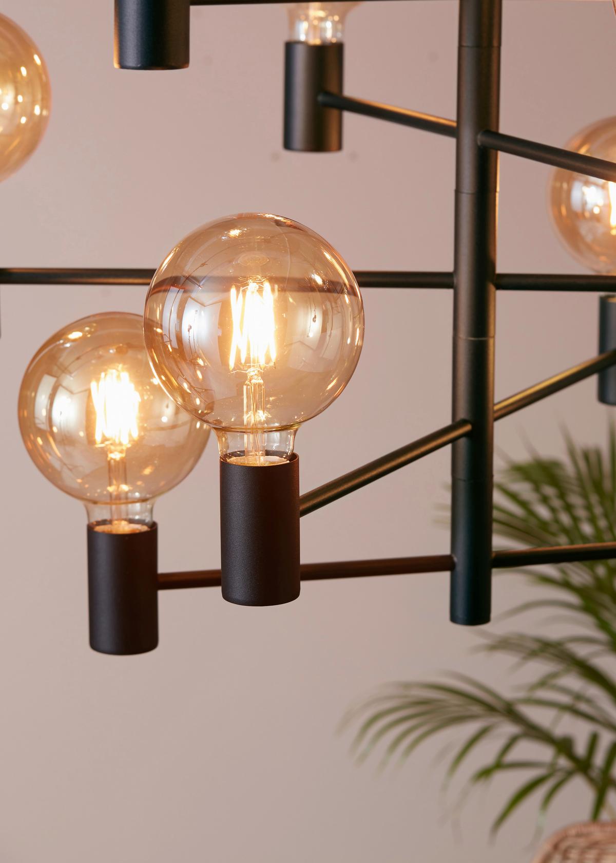 Kronleuchter Paris max. 60 Watt - Schwarz, Basics, Metall (69/69/48,7cm) - Markslöjd