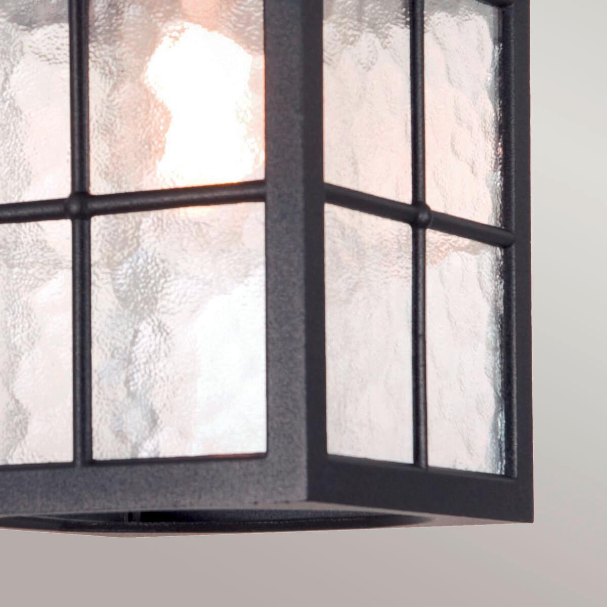 Kültéri Mennyezeti Lámpa Bl18a-Black - fekete, Konventionell, üveg/fém (28/18,5/18,5cm) - Elstead Lighting