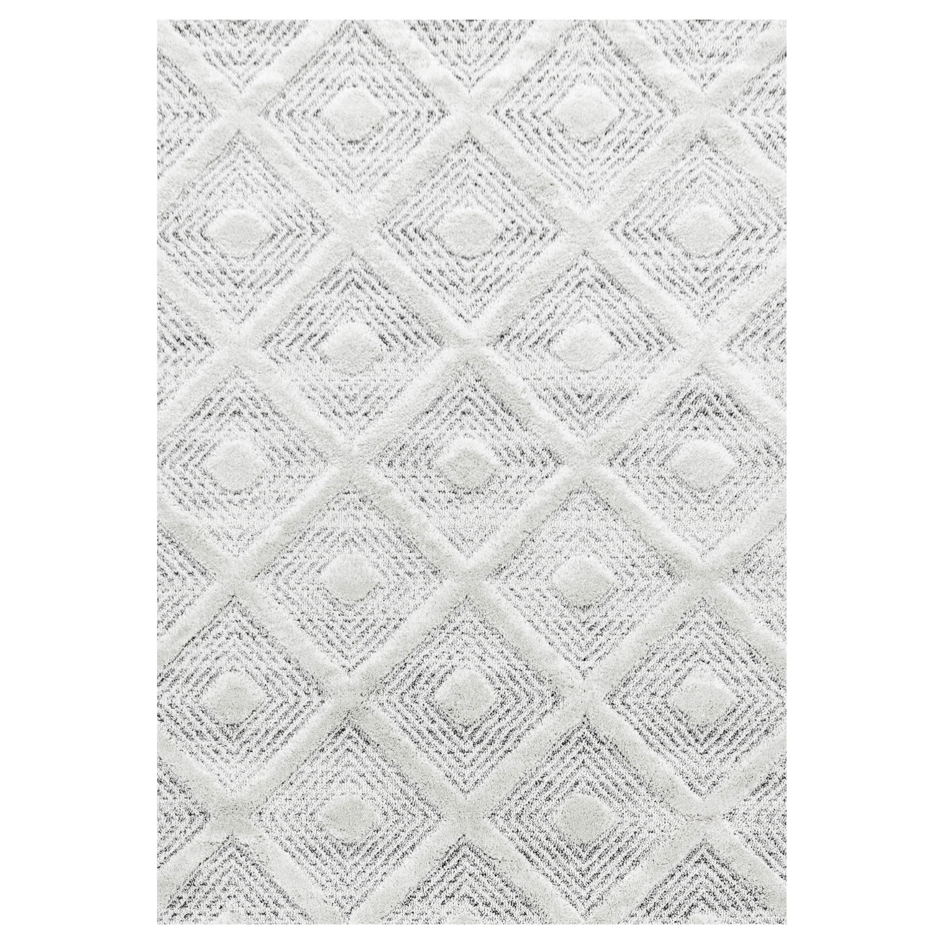 Webteppich Pisa Grau ca. 80x150cm - Grau, KONVENTIONELL, Textil (80/150cm)