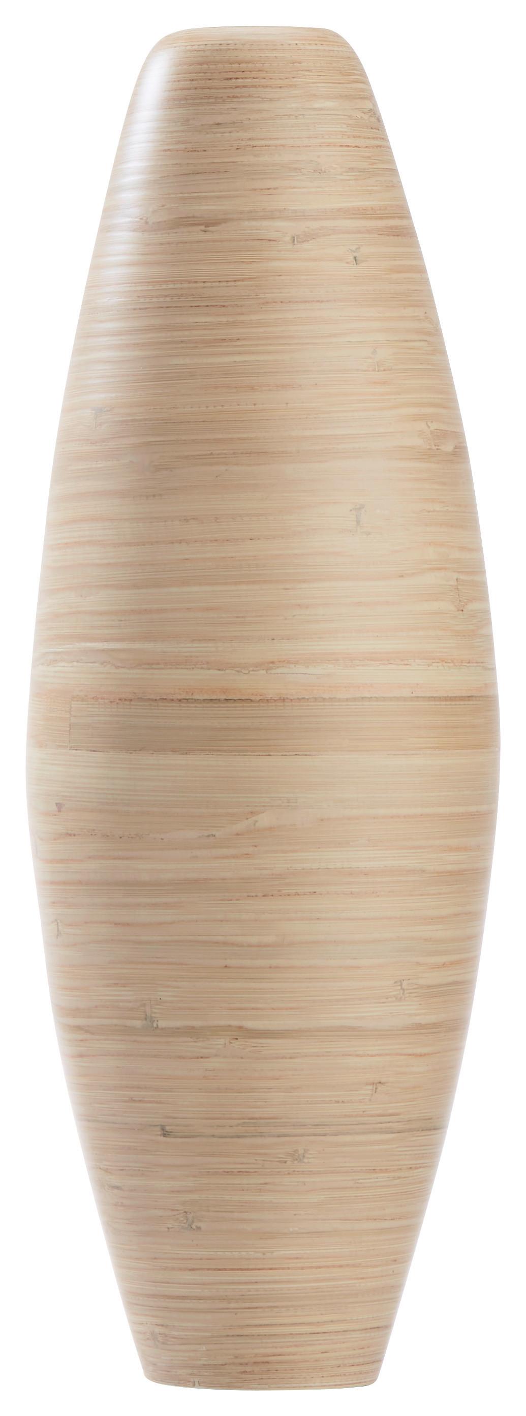 Vase Diana aus Bambus - Naturfarben, LIFESTYLE, Naturmaterialien (22/65cm) - Zandiara