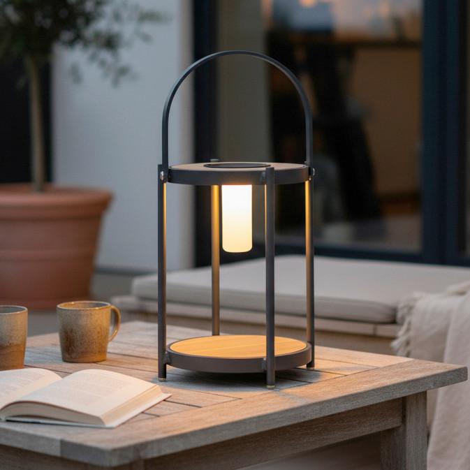 SOLCELLSLAMPA PIOLA - svart, Modern, metall/plast (20/29/20cm) - Bessagi Garden
