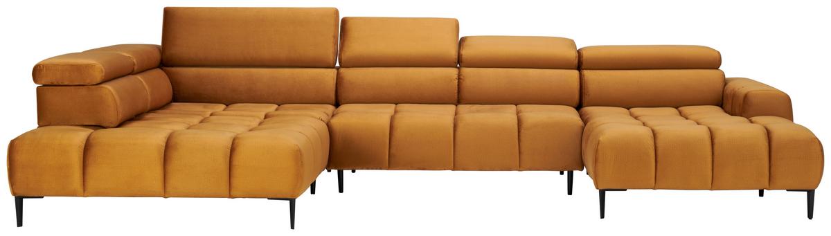 Coltar IMPERIA -EXKLUSIV- - galben curry, Design, textil (216/385/177cm) - Modern Living