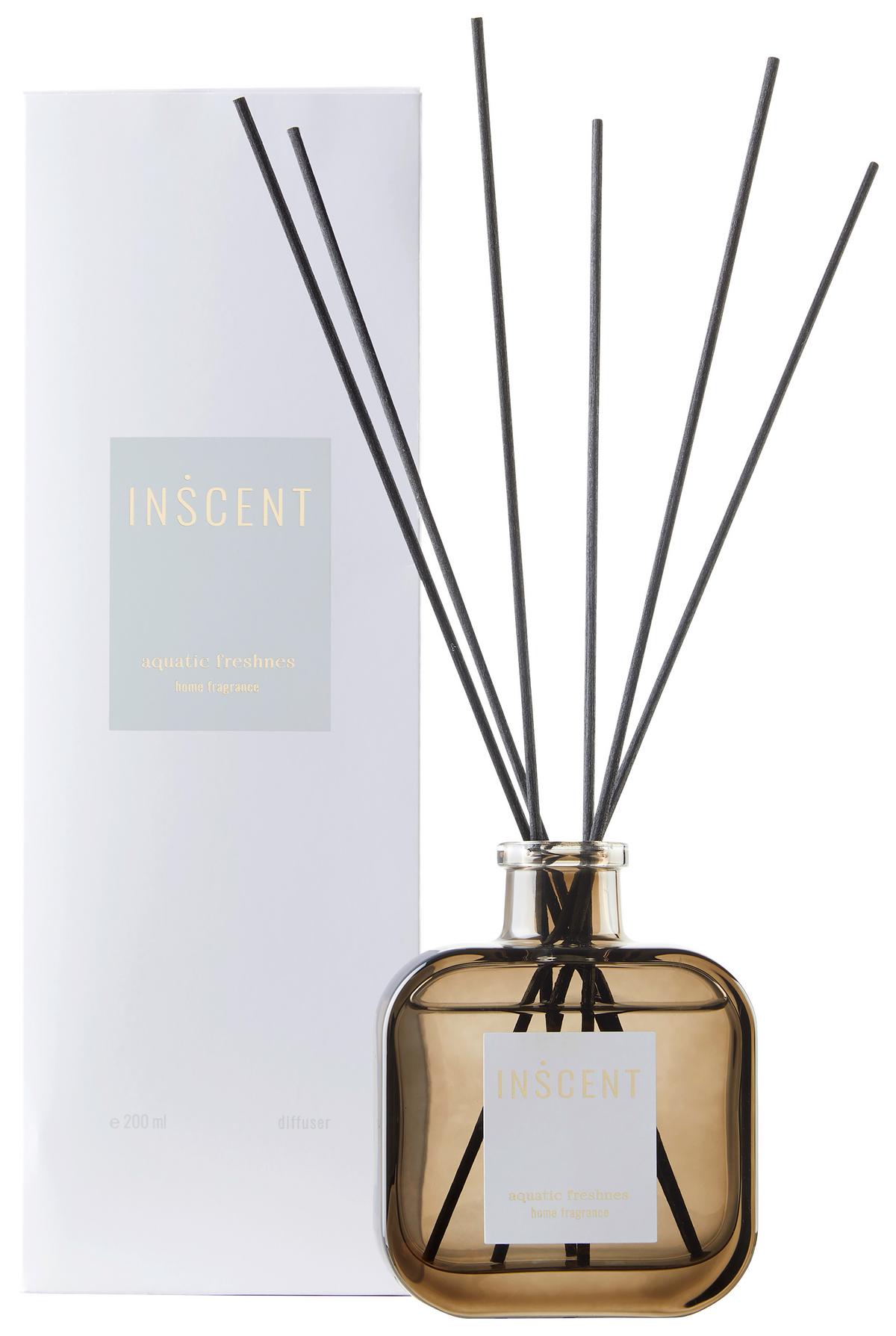 Raumduft Aquatic Freshness in Weiß max. 200ml - Klar/Weiß, Design, Glas (200ml) - Inscent